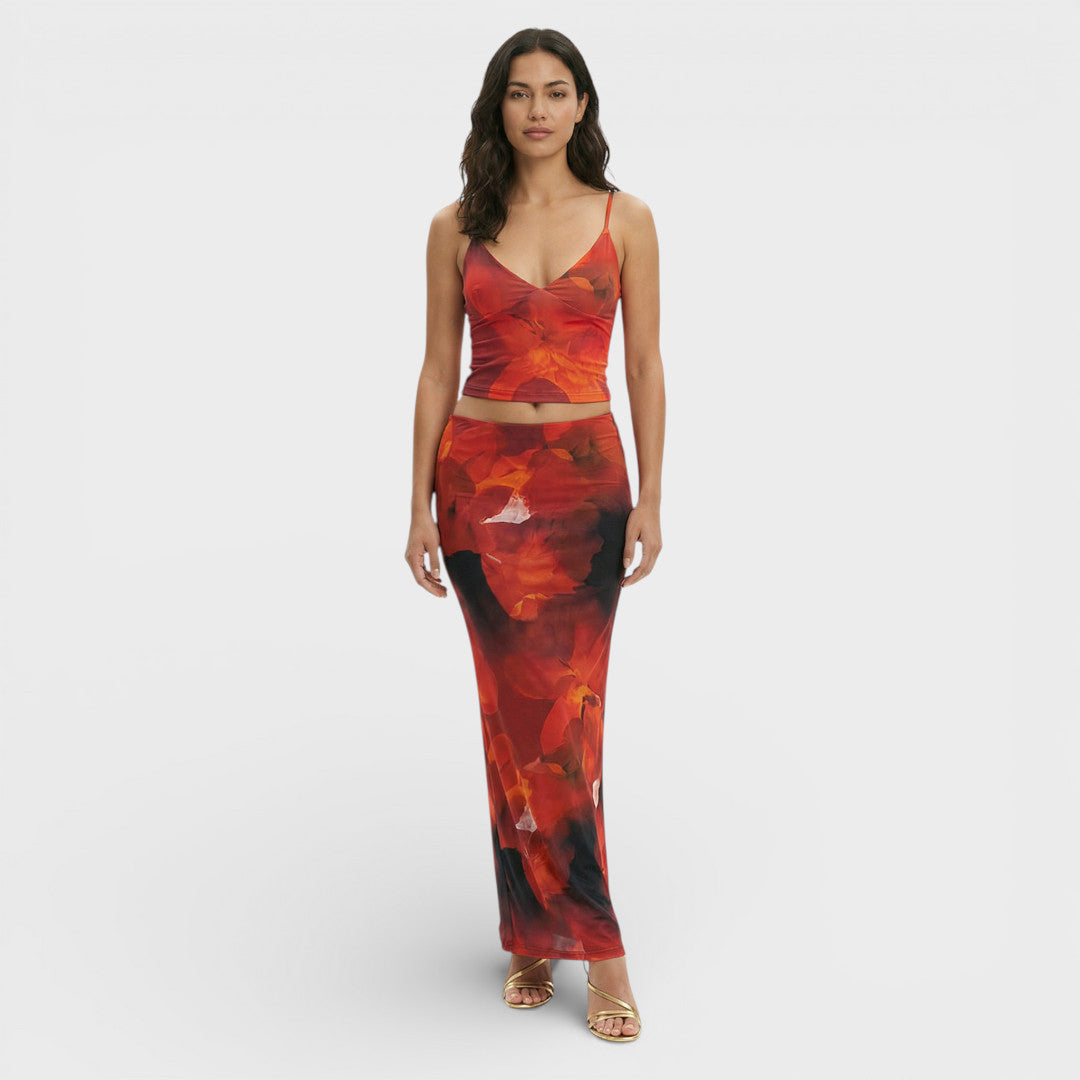 Conjunto Mujer Dos Piezas Algodón Estampado Tie-Dye - Mavetta