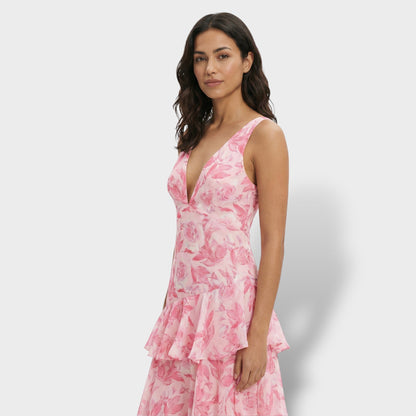 Vestido Largo Elegante Escote V