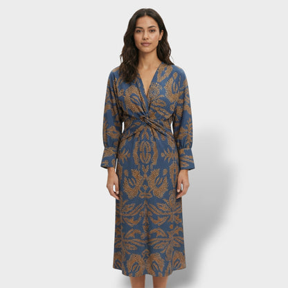 Vestido Midi Floral Elegante Mujer - Mavetta