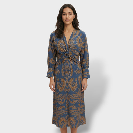 Vestido Midi Floral Elegante Mujer - Mavetta