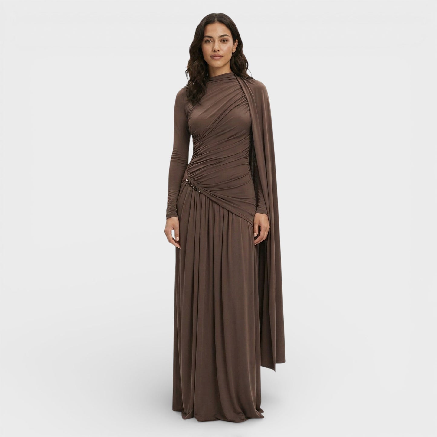 Vestido Largo Elegante Plisado - Mavetta