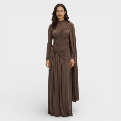 Vestido Largo Elegante Plisado - Mavetta