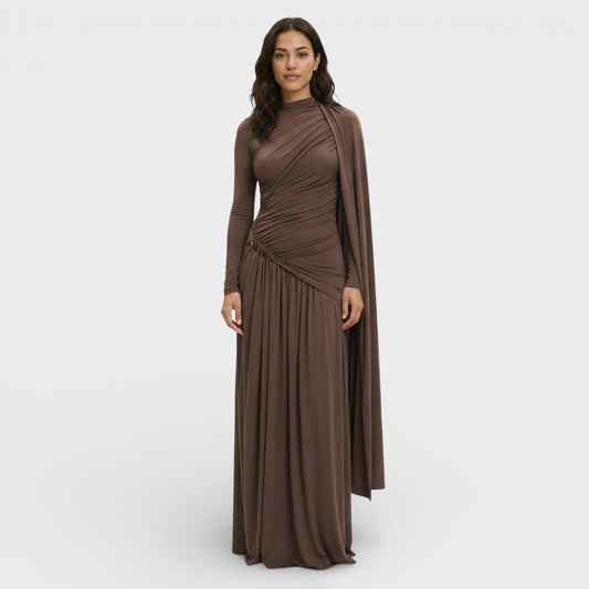 Vestido Largo Elegante Plisado - Mavetta