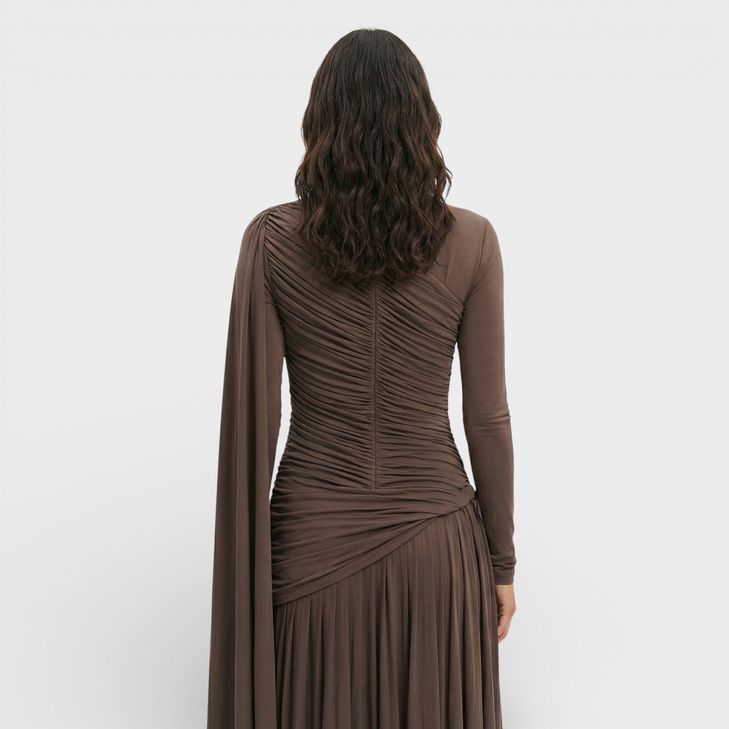 Vestido Largo Elegante Plisado