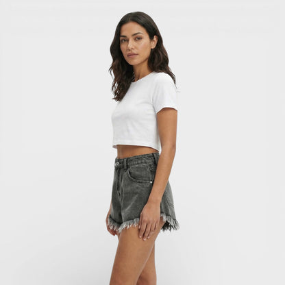 Pantalones Cortos Mujer Denim Ajuste Regular