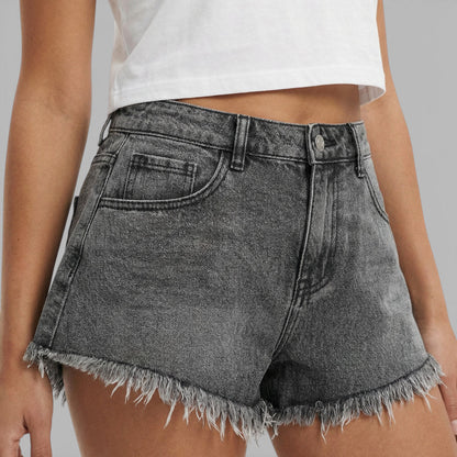Pantalones Cortos Mujer Denim Ajuste Regular