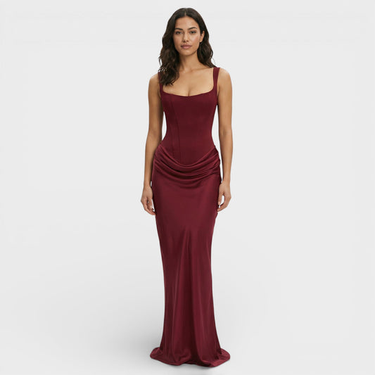 Vestido Largo Espalda Descubierta Elegante - Mavetta