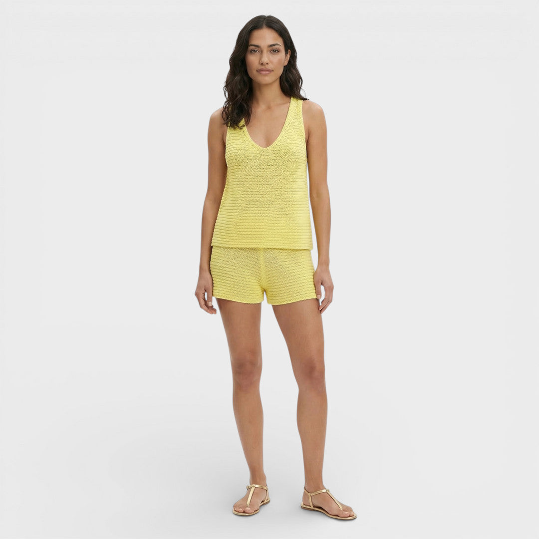 Conjunto Mujer de Punto y Shorts