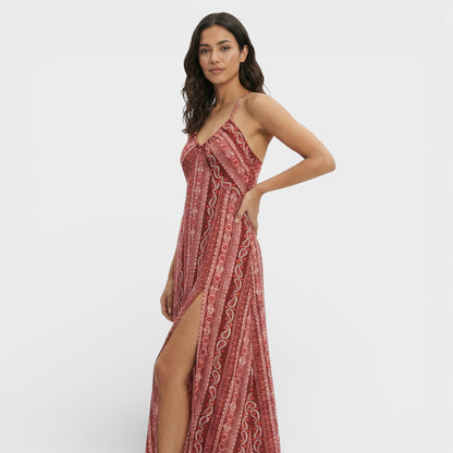 Vestido Largo Bohemio Estampado Étnico