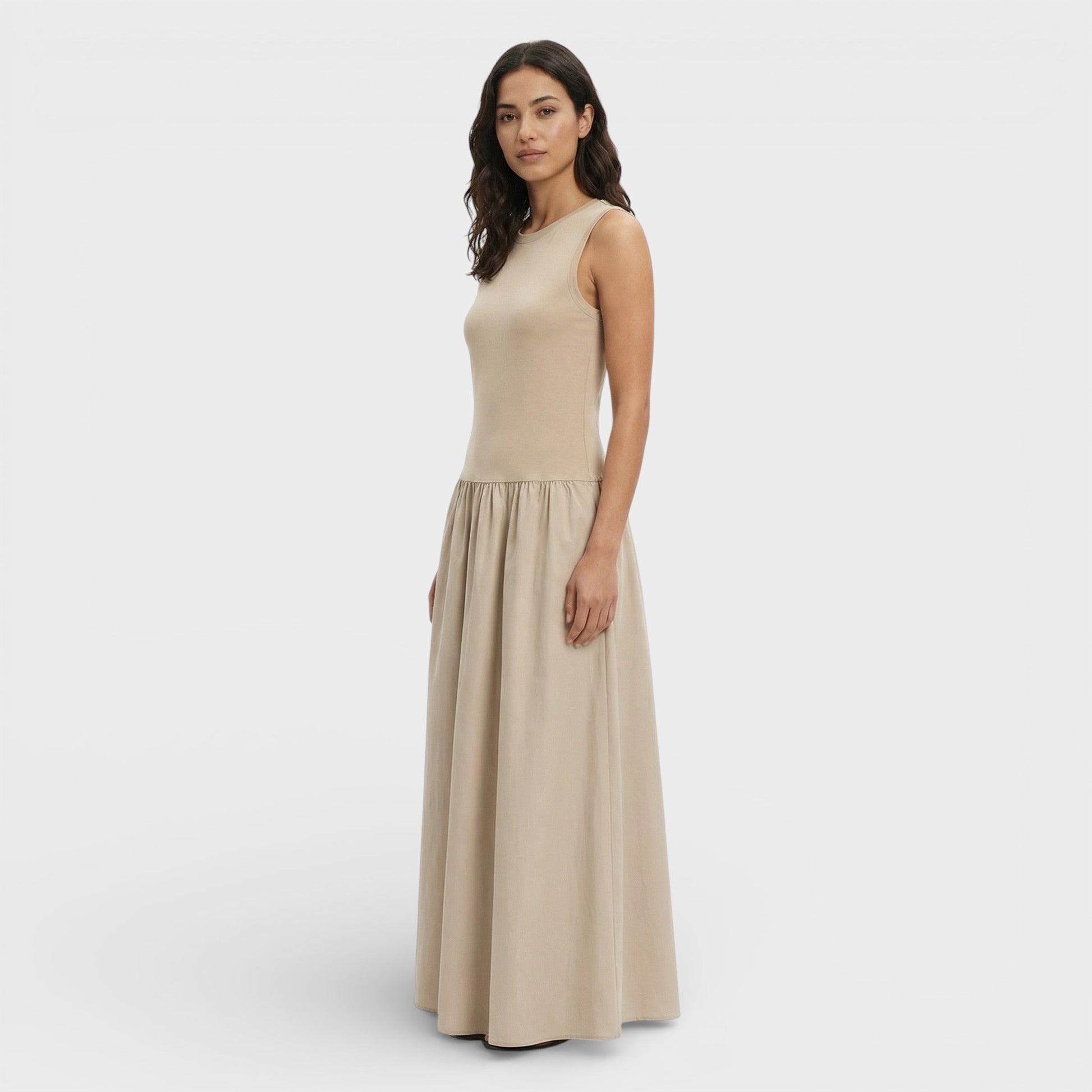 Vestido Largo Negro Ajustado Mujer - Mavetta