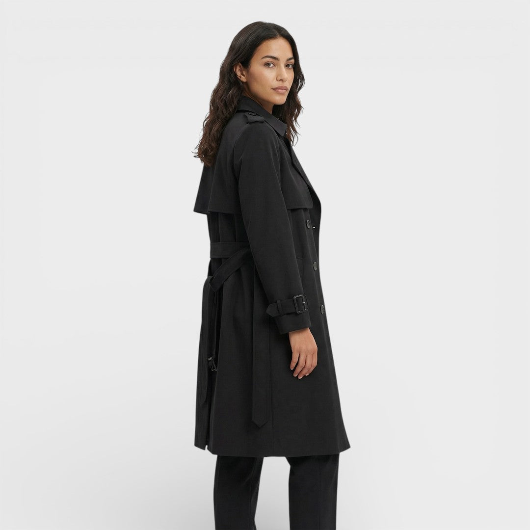 Gabardina Larga Suelta Mujer