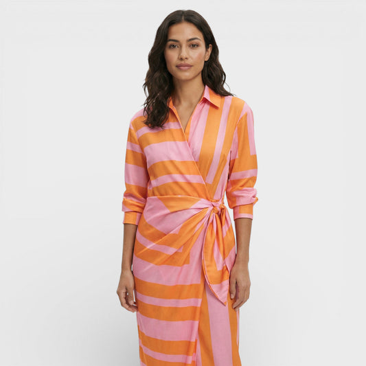 Vestido Maxi Mujer Cruzado de Tela Ligera - Mavetta