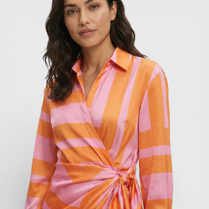 Vestido Maxi Mujer Cruzado de Tela Ligera
