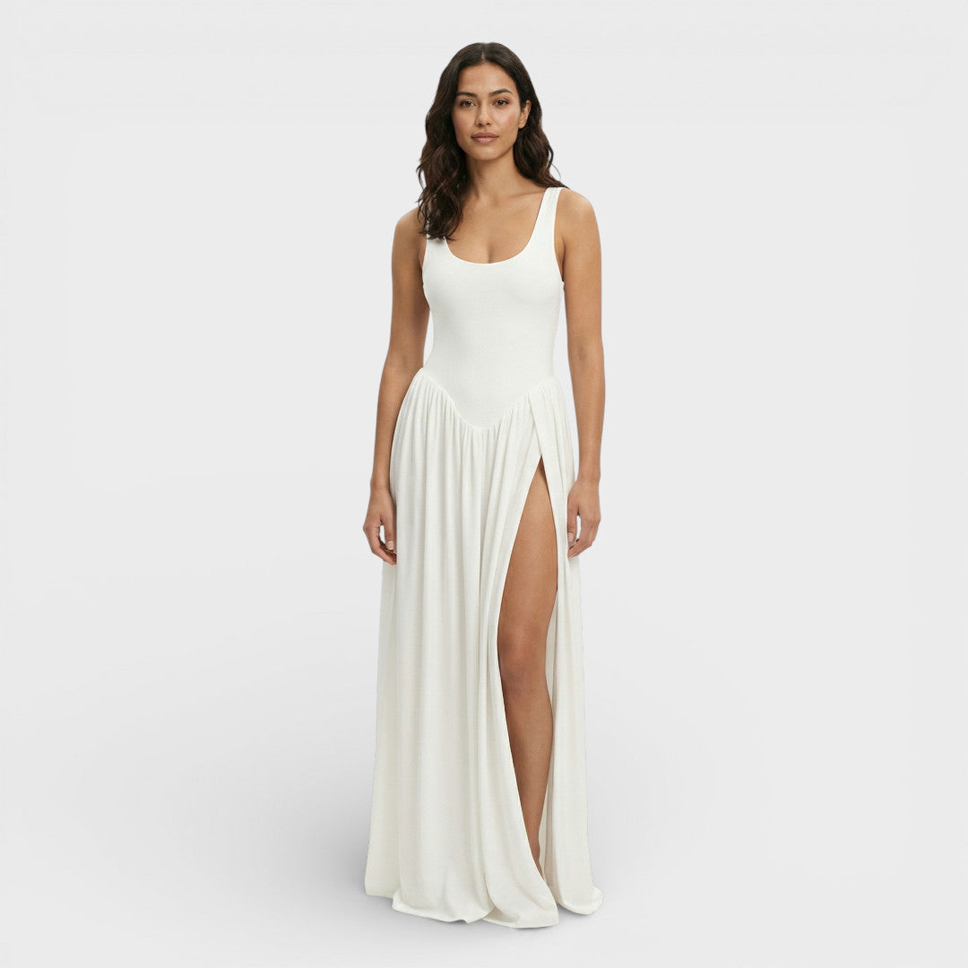 Vestido Largo Mujer Drapado Ajustado - Mavetta