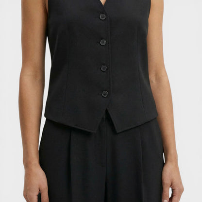 Conjunto Mujer Chaleco Oficina Pantalón Recto