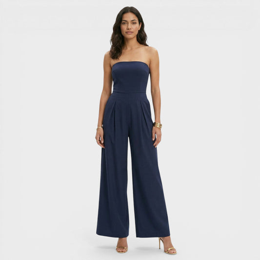 Mono Mujer Bandeau Tejido Suelto Pierna Ancha - Mavetta