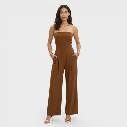 Mono Mujer Bandeau Tejido Suelto Pierna Ancha