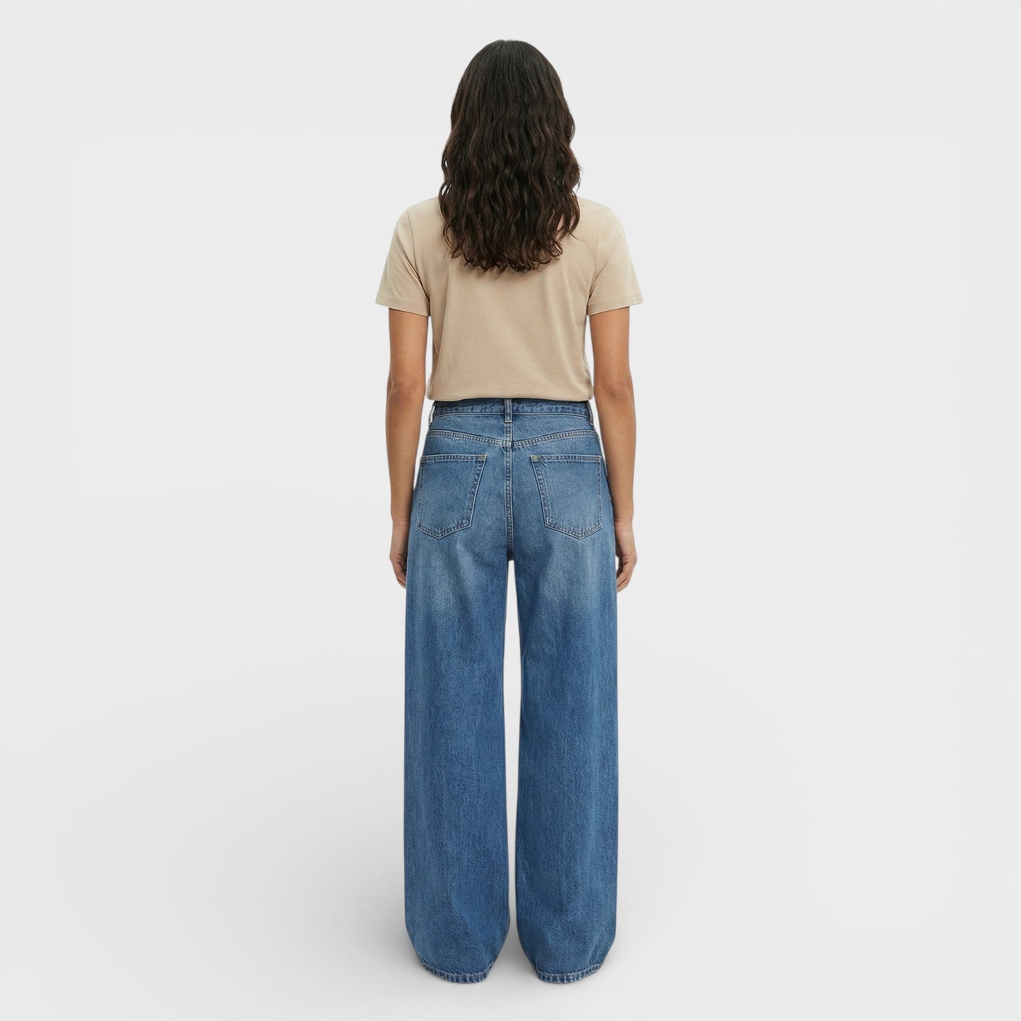Pantalones Vaqueros Mujer Corte Ancho
