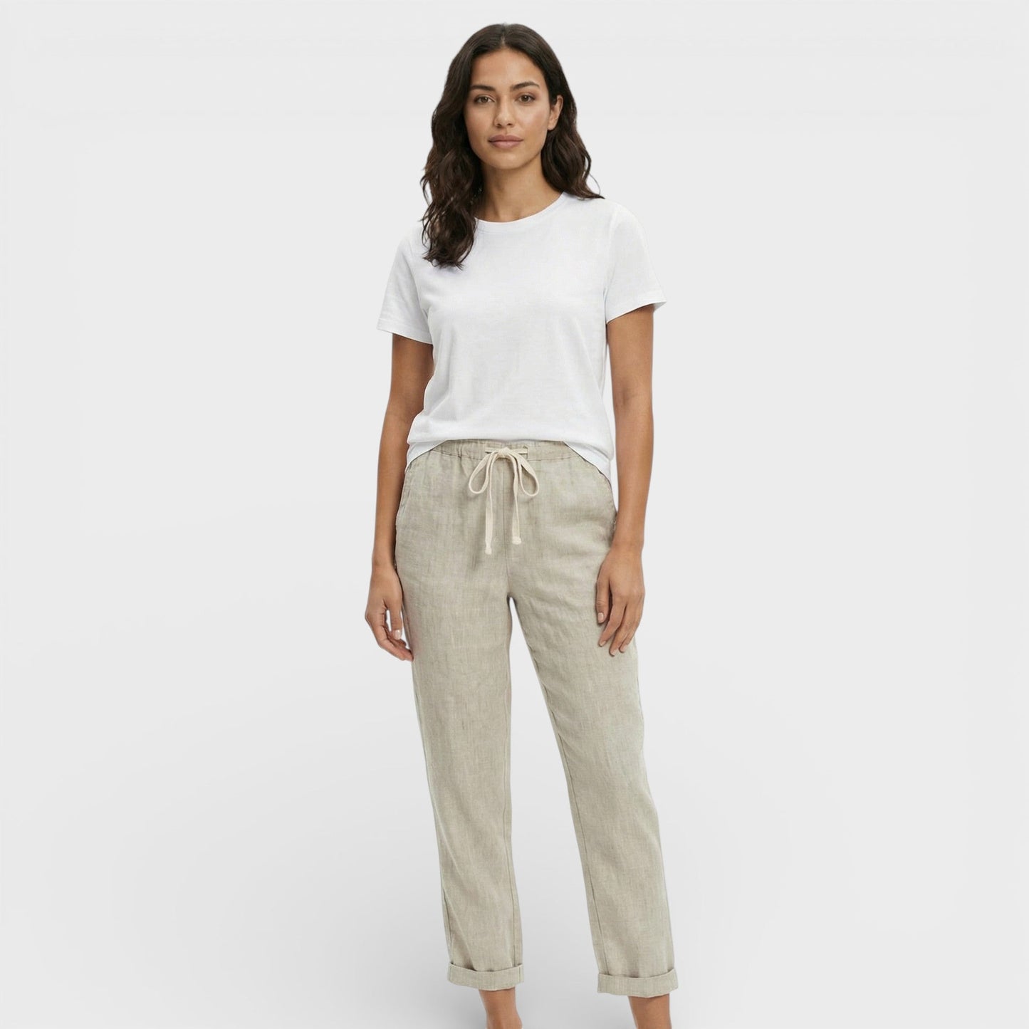 Pantalones Mujer Holgados Algodón Cintura Elástica - Mavetta