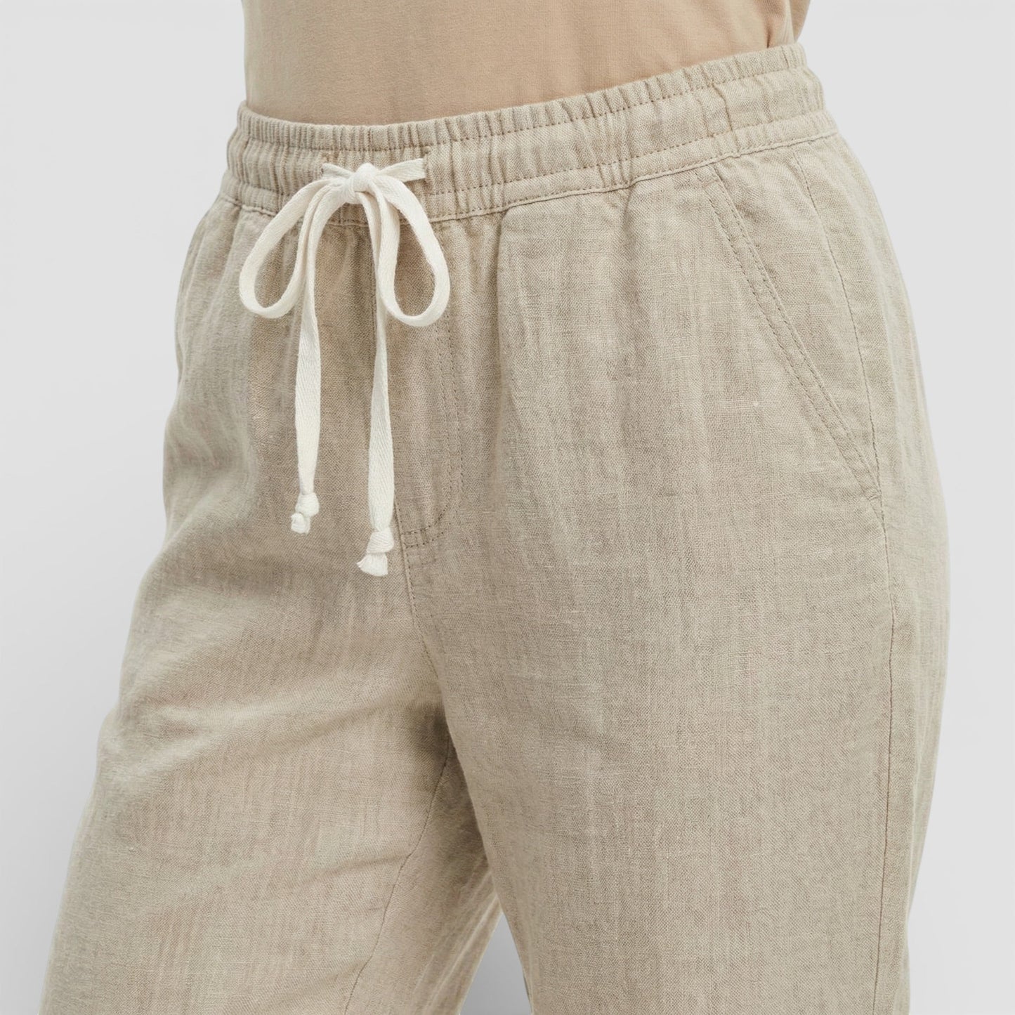 Pantalones Mujer Holgados Algodón Cintura Elástica