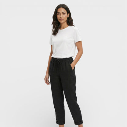 Pantalones Mujer Algodón Cintura Elástica Cómodos