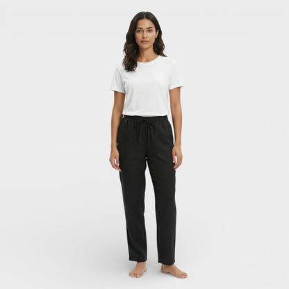 Pantalones Mujer Algodón Cintura Elástica Cómodos