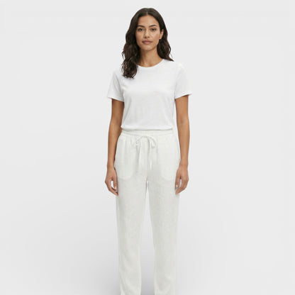 Pantalones Mujer Algodón Cintura Elástica Cómodos