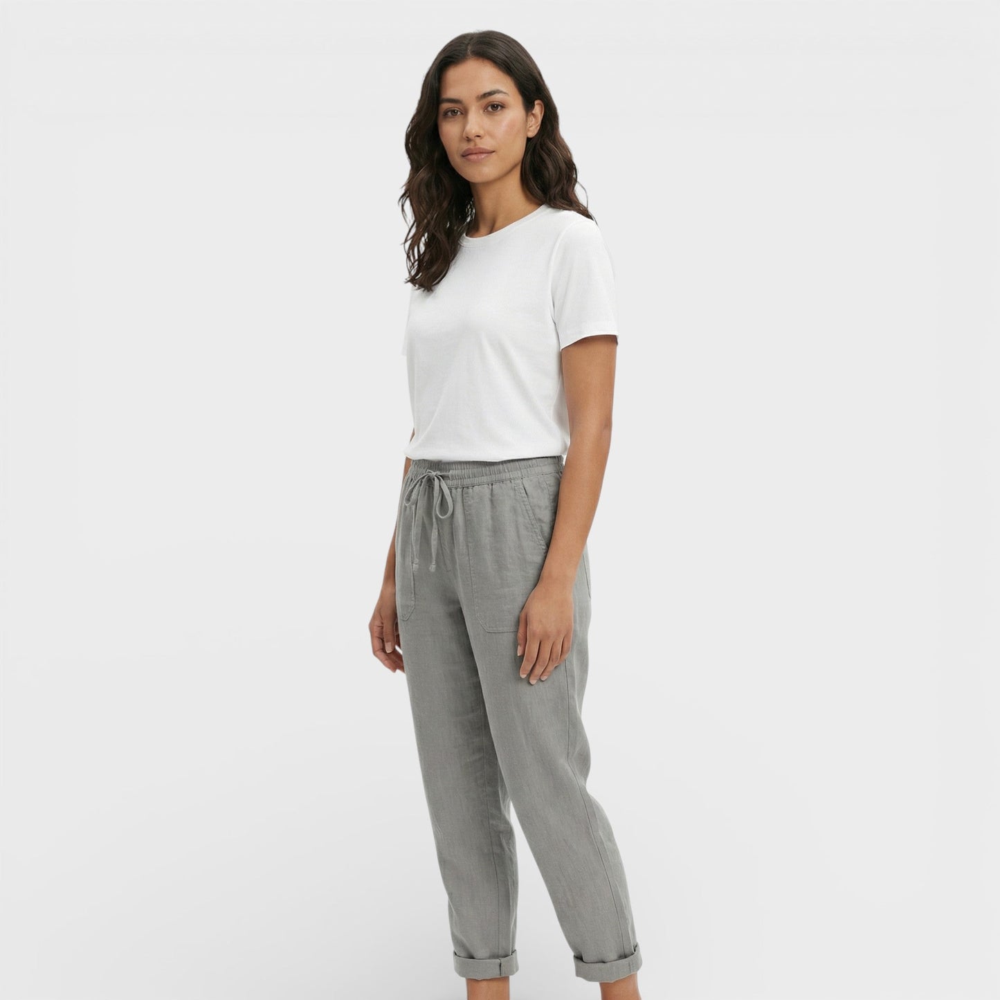 Pantalones Mujer Algodón Cintura Elástica Cómodos