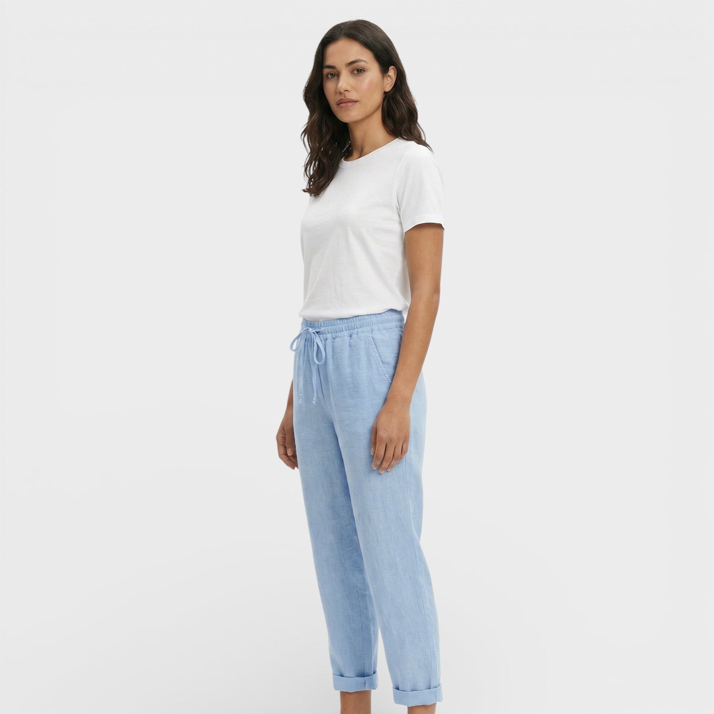 Pantalones Mujer Algodón Cintura Elástica Cómodos