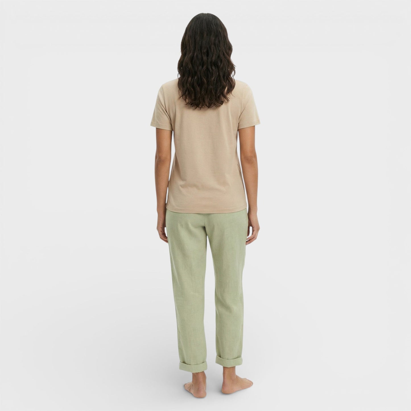Pantalones Mujer Algodón Cintura Elástica Cómodos
