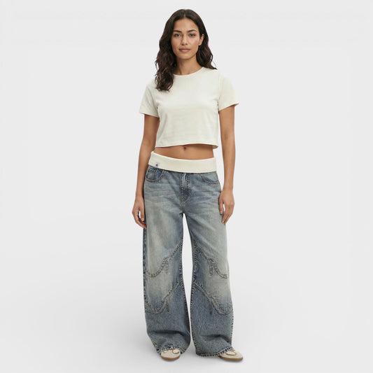 Pantalones Vaqueros Mujer Baggy Corte Amplio - Mavetta