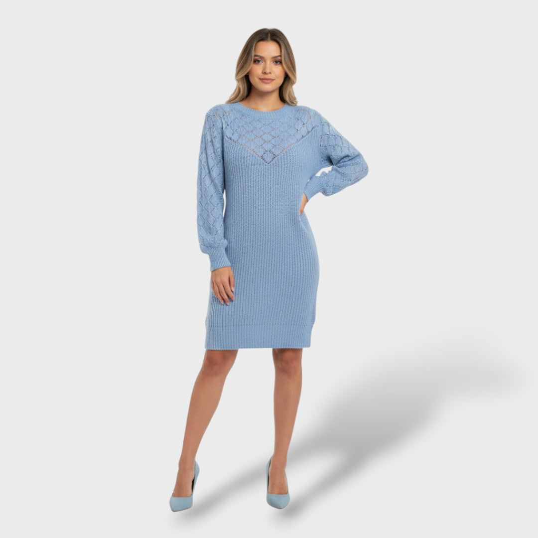 Vestido Mujer de Lana Hombro Ajustado