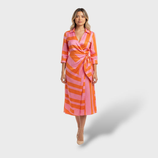 Vestido Fiesta Mujer Cruzado Ajustado - Mavetta