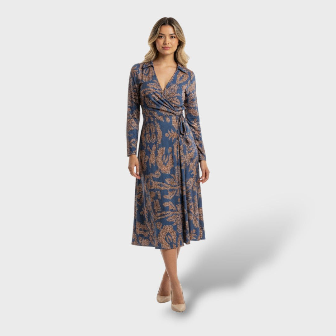 Vestido maxi mujer estilo boho envolvente - Mavetta
