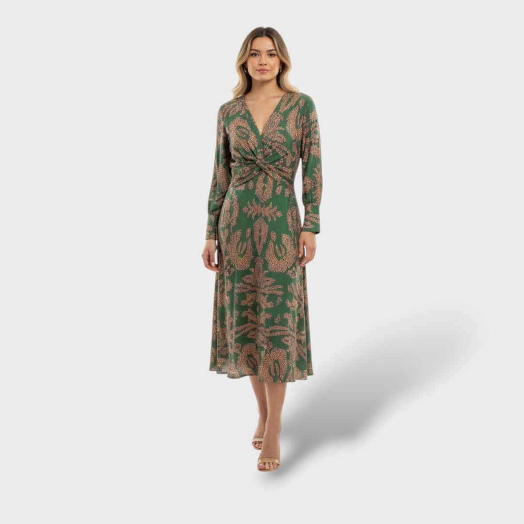 Vestido maxi mujer estilo boho envolvente