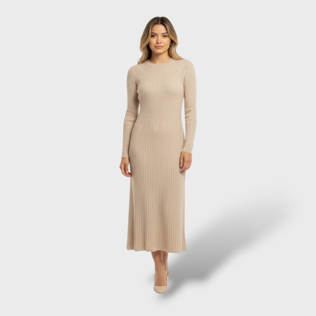 Vestido Largo Mujer de Lana Merino