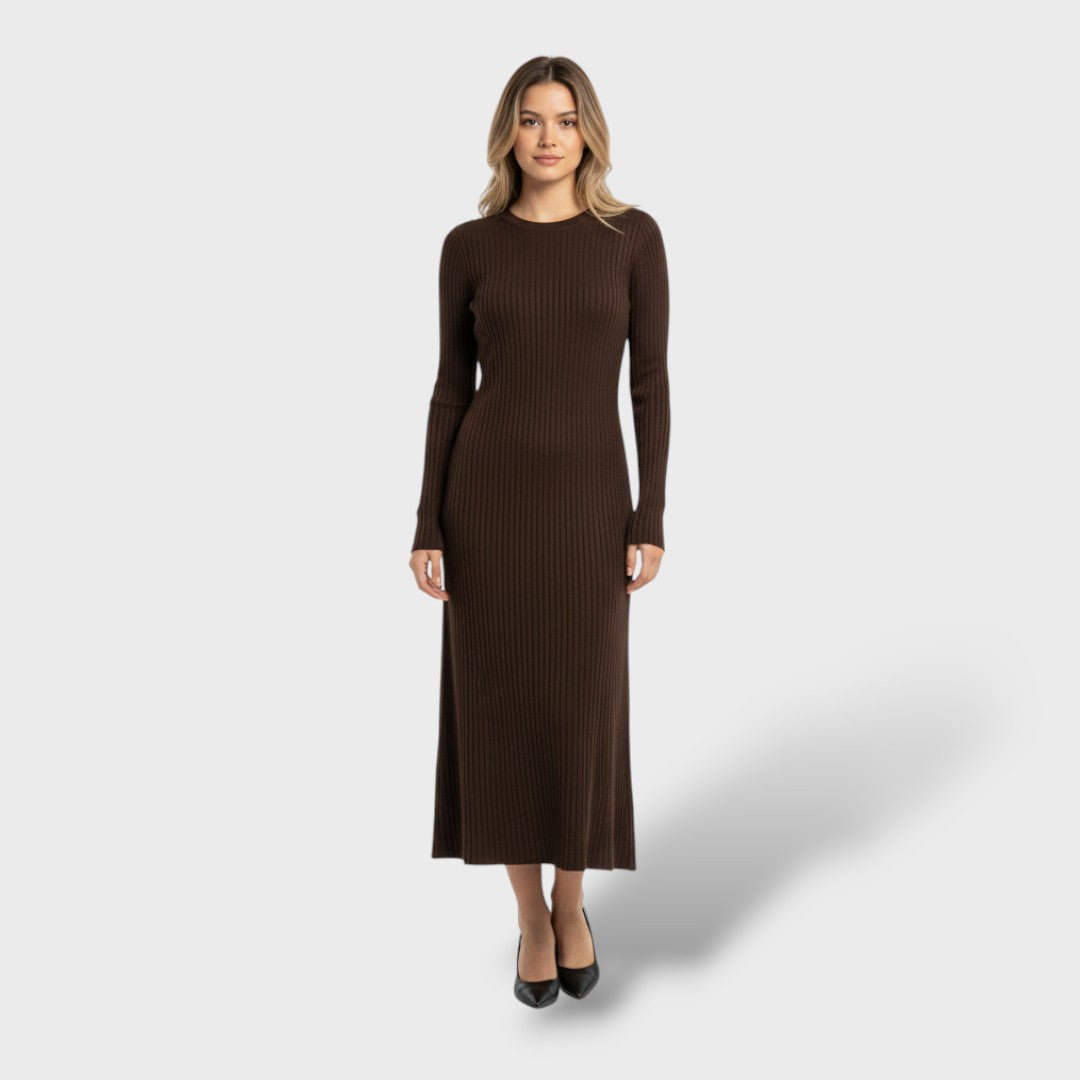 Vestido Largo Mujer de Lana Merino