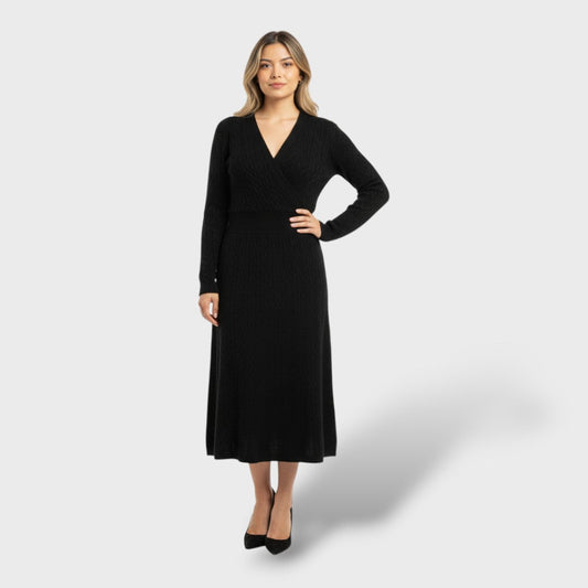 Vestido Mujer de Lana Merino Corte A-Line - Mavetta