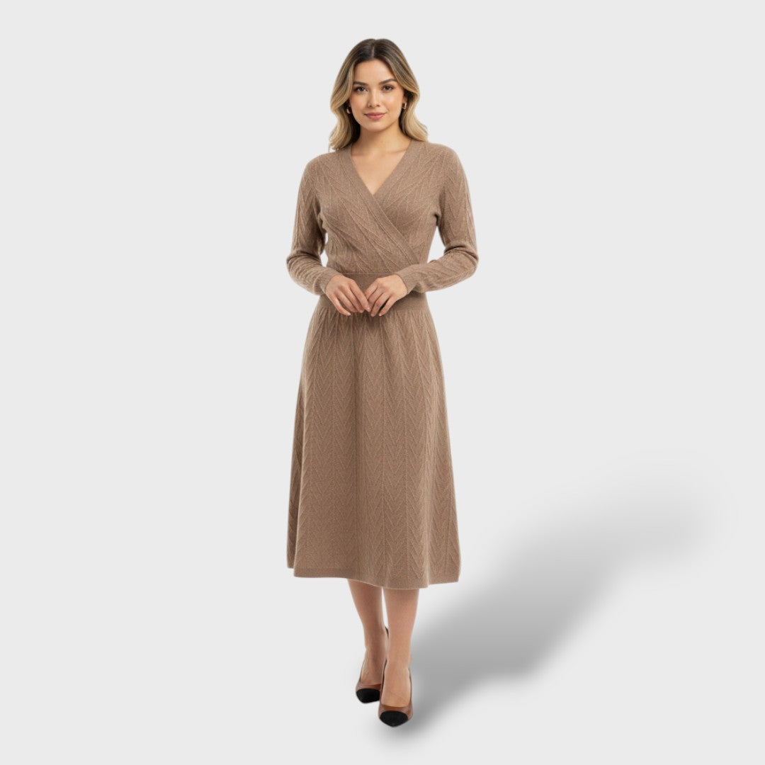 Vestido Mujer de Lana Merino Corte A-Line