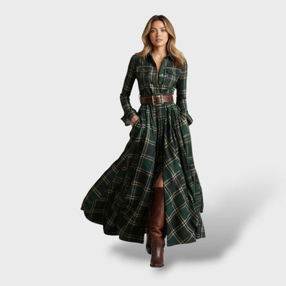 Vestido Camisero Mujer de Algodón Estilo Otoño