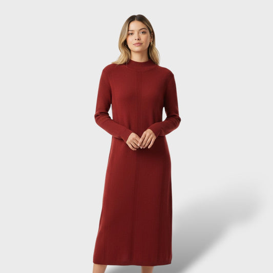 Vestido Largo Mujer de Punto y Lana Ajuste Comodo - Mavetta