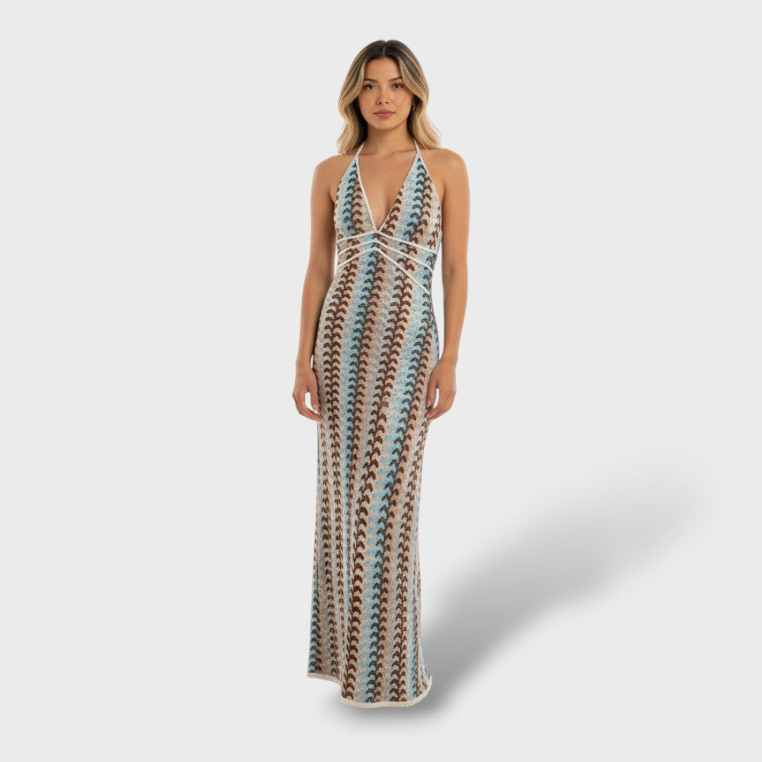 Vestido Largo Mujer Fluido Ajuste Confortable - Mavetta