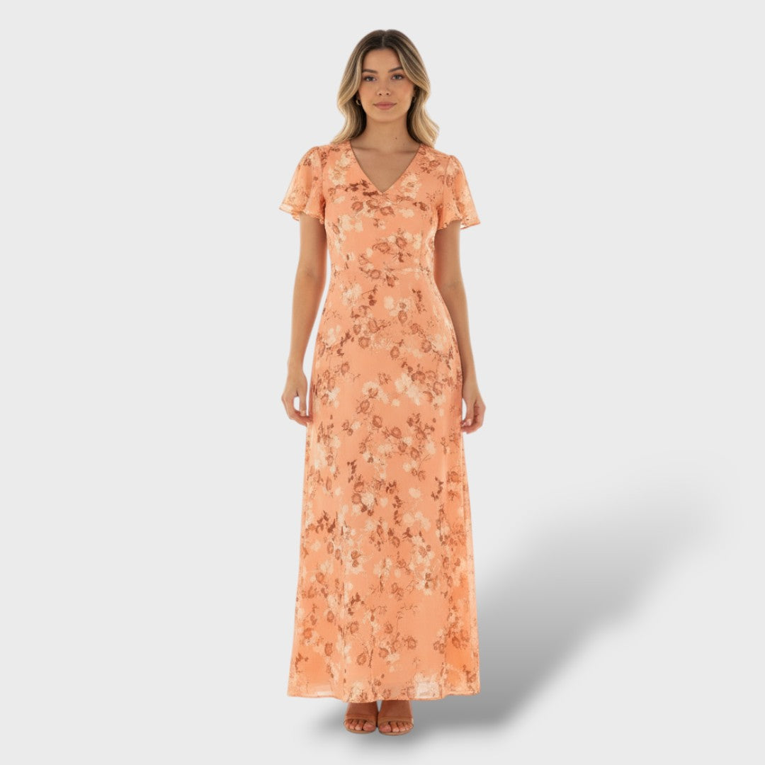 Vestido Largo Mujer Estampado Floral Fiesta - Mavetta