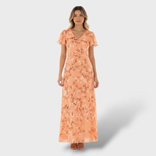 Vestido Largo Mujer Estampado Floral Fiesta - Mavetta