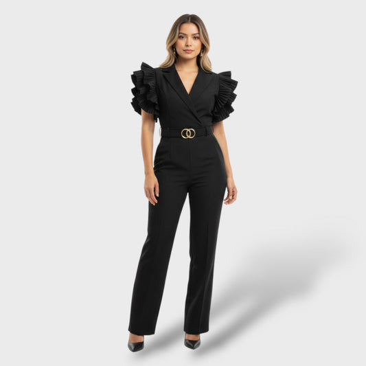 Conjunto Mujer Casual Cuello Profundo Ajustado - Mavetta