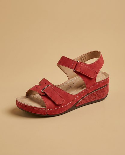 Sandalias Cuña Mujer Corcho Tiras Ajustables Velcro Confort