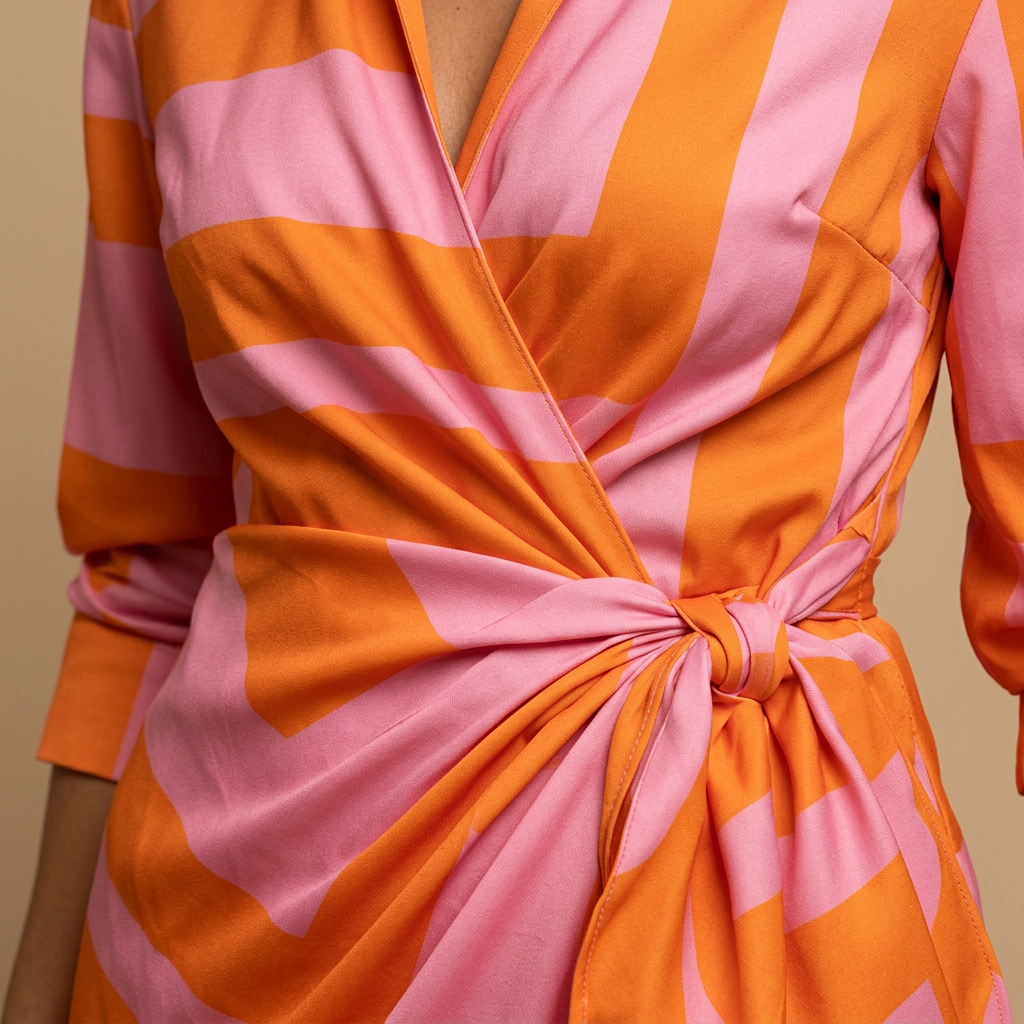 Vestido Largo Mujer Tipo Camisero Cruzado
