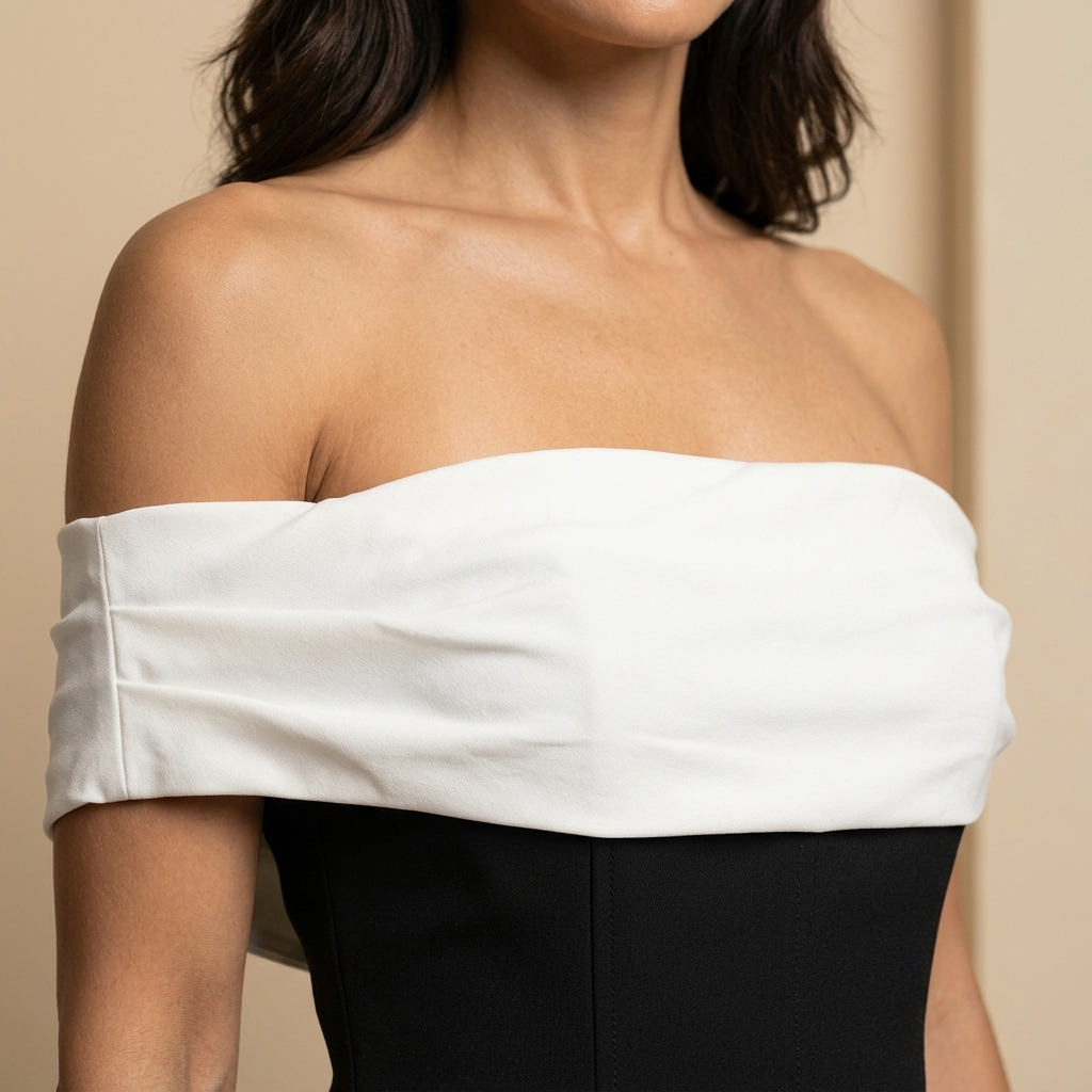 Vestido Corto Mujer Hombros Descubiertos Falda Vuelta