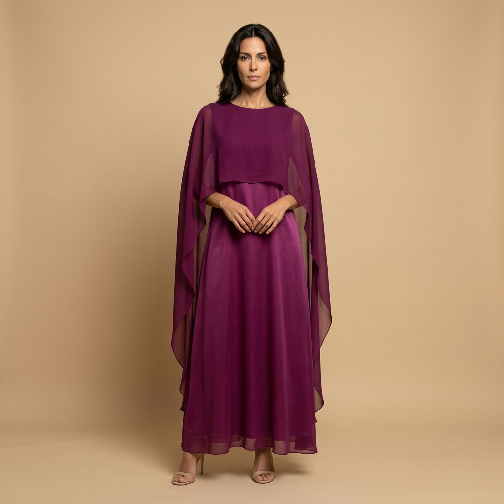Vestido Largo Mujer Elegante Corte Recto