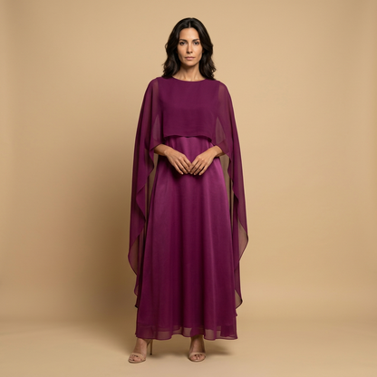 Vestido Largo Mujer Elegante Corte Recto